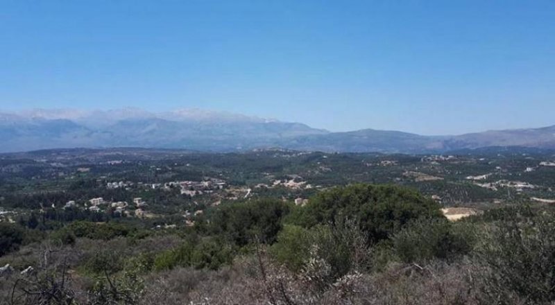 Plaka bei Chania Kreta, Plaka Chania: Hügelgrundstück mit Panormablick zu verkaufen Grundstück kaufen